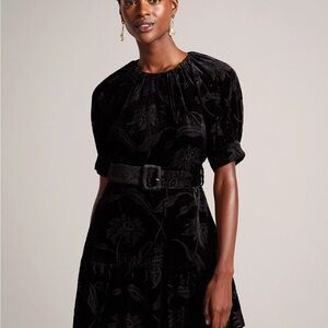 Elegant Black Floral Dress